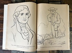 Vintage 1970’S BICENTENNIAL 1776 – 1976 AMERICAN HISTORY COLORING BOOK unused