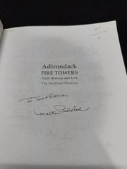 Adirondack Fire Towers by Martin Podskoch, 2005, Signed 1st Edition, Paperback