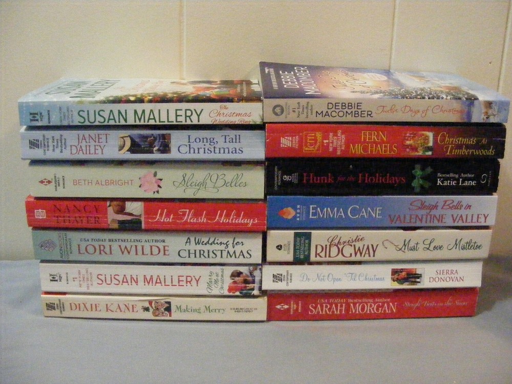 Lot of 14 CHRISTMAS ROMANCES by Different Authors -Contemporary -pbs -FREE SHIP