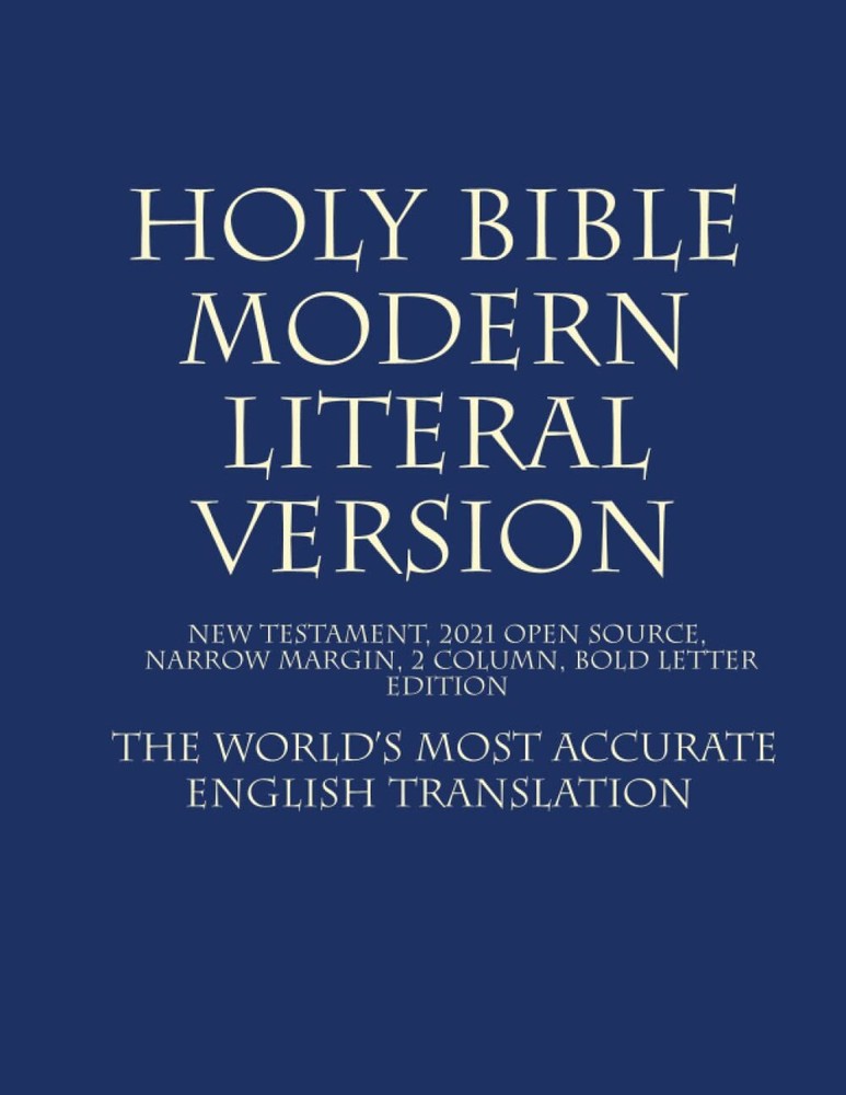 Holy Bible Modern Literal Version MLV Leather Softcover 8.5in 320 Pages