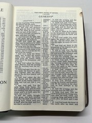 1972 Holy Bible KJV Reference Edition Nelson/ Genuine Leather Red Letter