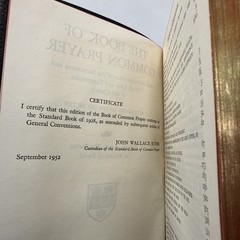 Oxford Book Of Common Prayer French Morocco Leather – Nice- 07616 Box 1952