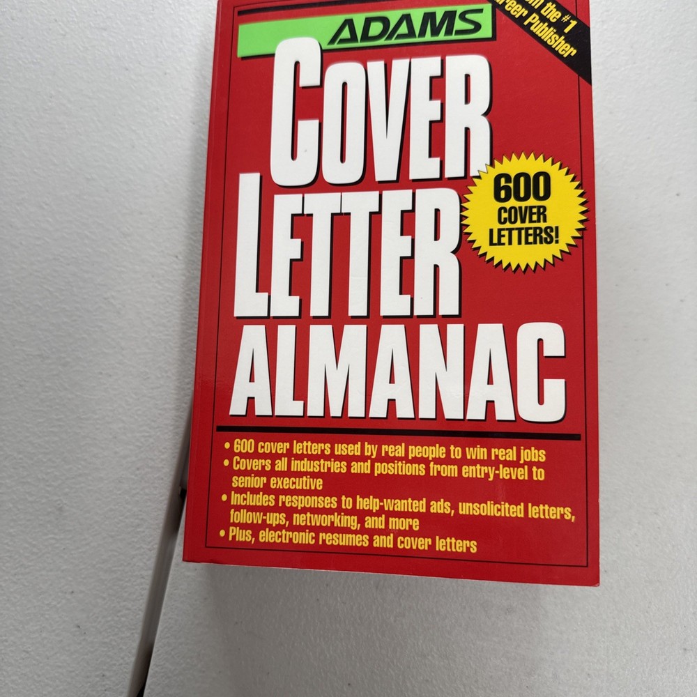 Adams Cover Letter Almanac by Robert L. Adams (1995, Trade Paperback)