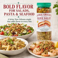 Authentic New Orleans Olive Salad 16 oz – Italian Muffuletta Spread, Relish for