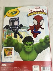 Crayola Spidey His Amazing Friends Coloring Book 96 Pages Comic Marvel Stickers