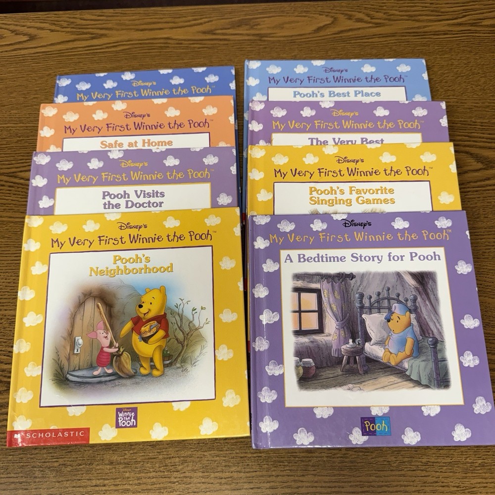 VTG Lot of 8 – Disney’s My Very First Winnie the Pooh Hardcover Books 1997-2002
