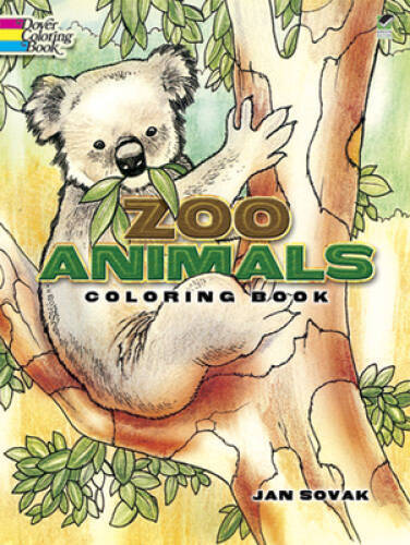 Zoo Animals Coloring Book – Paperback By Jan Sovak – GOOD