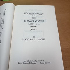 Whiteoak Heritage: The Whiteoak Brothers, Jalna 1923 [Hardcover] 1955