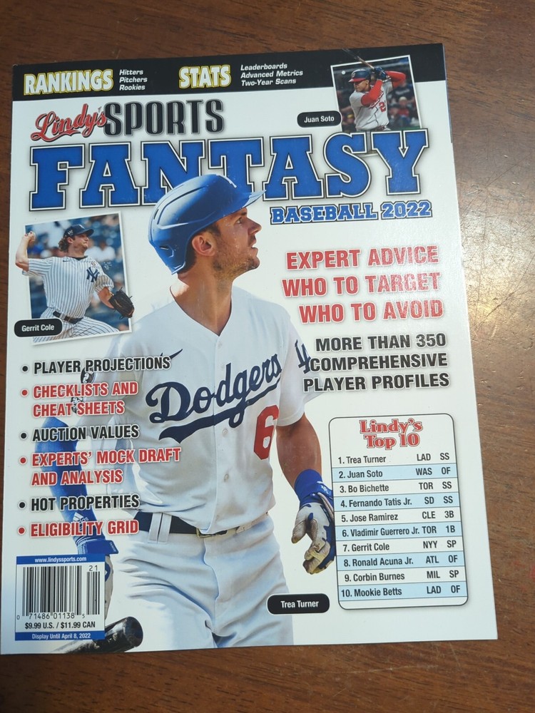 LINDY’S SPORTS FANTASY BASEBALL 2022 RP