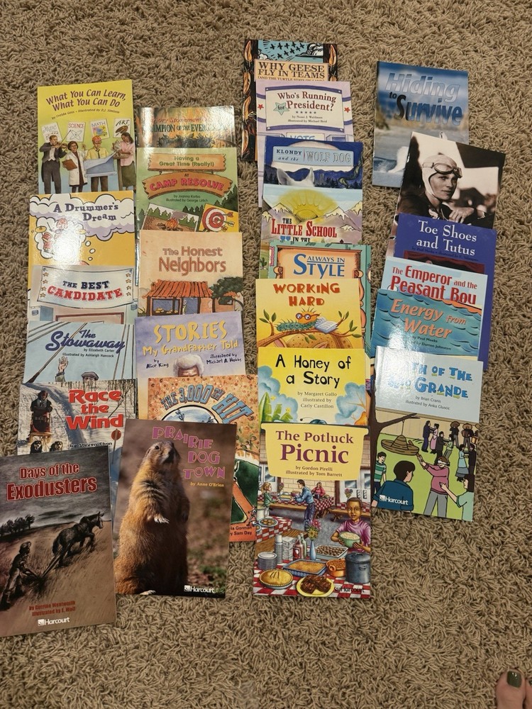 26 Harcourt Emergent Reader Variety Books Lot CD*