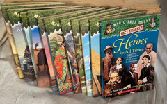 Magic Tree House Set of 12 Paperback Books Includes Fact Tracker Heroes Book