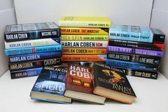 Lot of 10 Harlan Coben Thriller Hardcover Books MIX