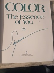 Color The Essence of You by Suzanne Caygill 1st Edition No DJ, SEE DESCRIPTION