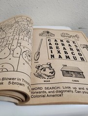 A Colonial Christmas Coloring Book Smoke Free Home 7-10 used pages 83-85 good