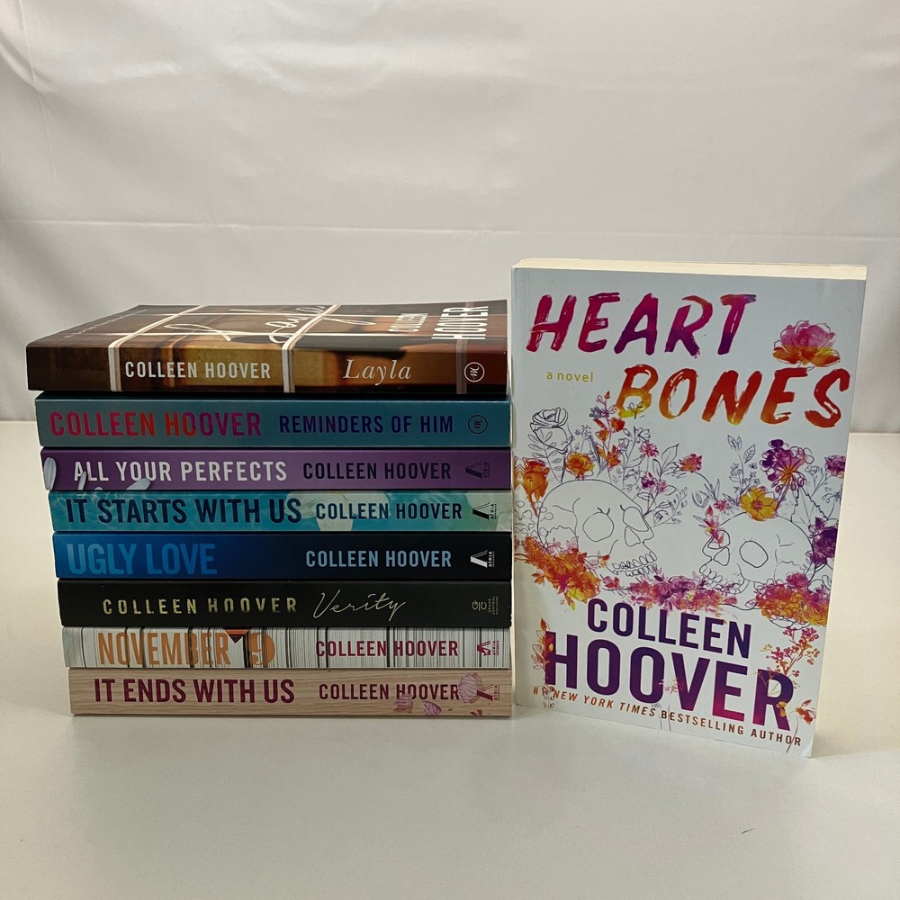 Colleen Hoover 9 Trade Paperback Book Lot Heart Bones Layla All Your Perfects