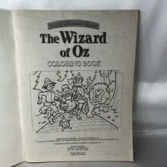 The Wizard Of Oz Coloring Story Book 4 Sheets Color Stickers