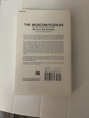 The Moscow Puzzles : 359 Mathematical Recreations Paperback Boris