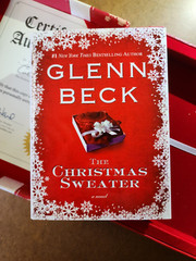Glenn Beck – THE CHRISTMAS SWEATER – Boxed Hardcover w/DJ – SIGNED by Beck w/COA