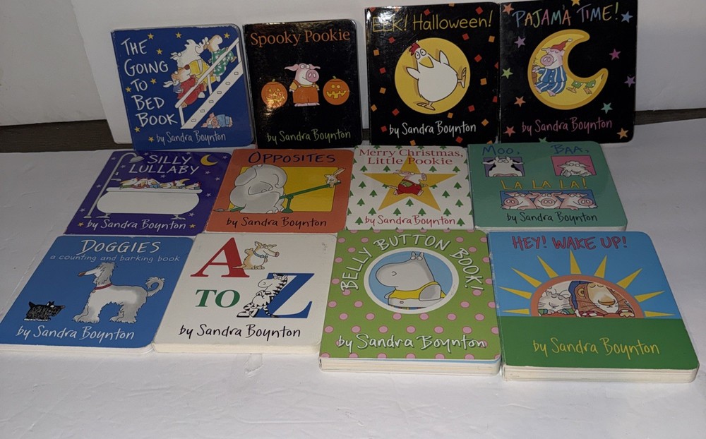 Lot 12 Baby Board Books by SANDRA BOYNTON Like New