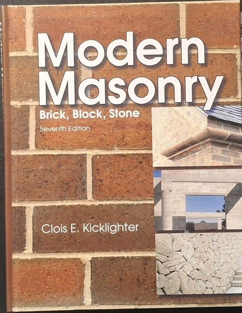 Modern Masonry by Kicklighter Ed. D. Hardcover