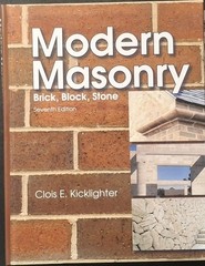 Modern Masonry by Kicklighter Ed. D. Hardcover