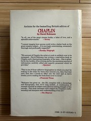 CHAPLIN – His Life and Art (1985, Hardcover) By David Robinson