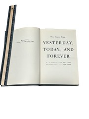 Maria Augusta Trapp. Yesterday, Today and Forever 1952 1st Ed. 2nd Print Signed!