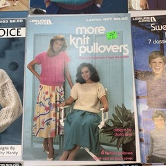 Lot of 13 Vintage Knitting Pattern Books Magazines Leaflets Sweaters Men & Women