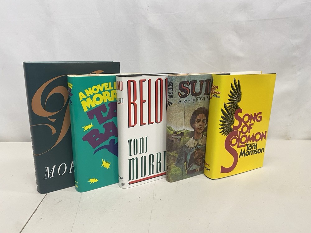 (5) Toni Morrison HC DJ Lot Song of Solomon Sula Beloved Tar Baby Paradise Knopf