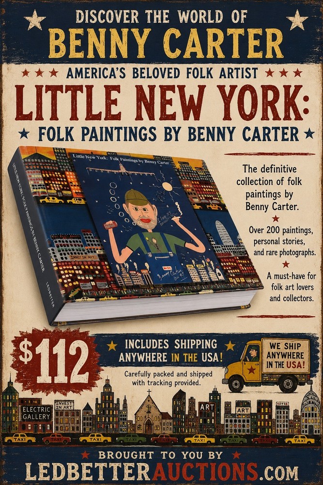Little New York: Folk Paintings by Benny Carter Hardcover Art Reference Book