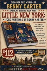 Little New York: Folk Paintings by Benny Carter Hardcover Art Reference Book