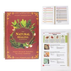 The Natural Healing Handbook, Spiral-Bound Guide for Herbal Remedies and Natural