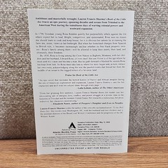 Book of the Little Axe Paperback Uncorrected Proof Novel Arc Copy First Edition