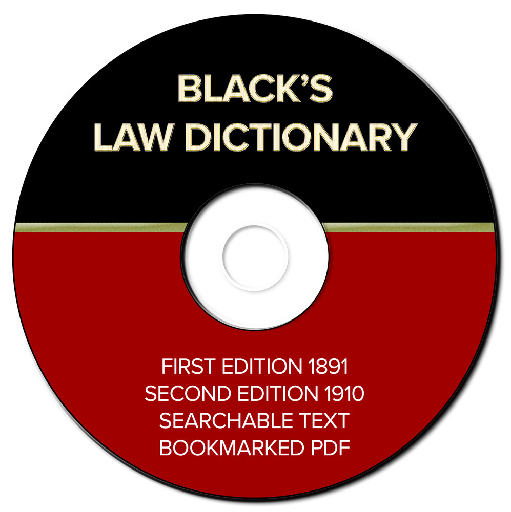 BLACKS LAW DICTIONARY-First 1ST Edition 1891-Legal Law Terms Book-Law School-CD