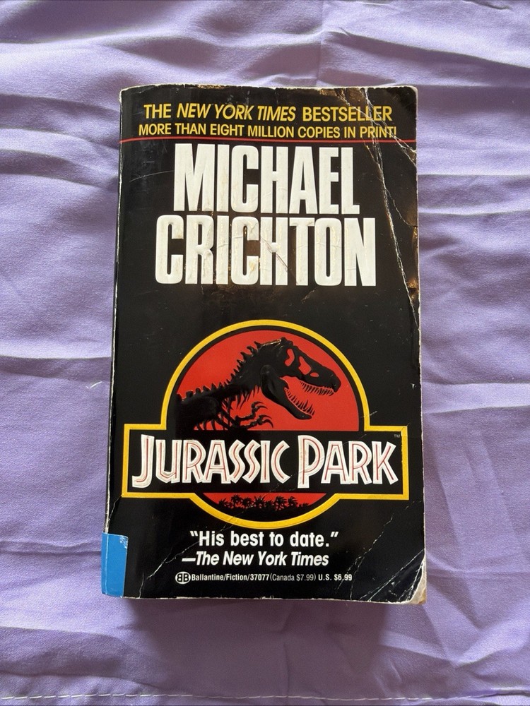 Jurassic Park by Michael Crichton (Paperback, 1993) First Movie Tie-In Edition
