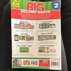 School Zone Big Second Grade Workbook, Paperback, Ages 7-8, Vocabulary, Science
