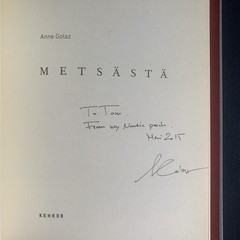 Anne Golaz : Metsasta : Hardcover, 120 pages : NEW, Inscribed by artist