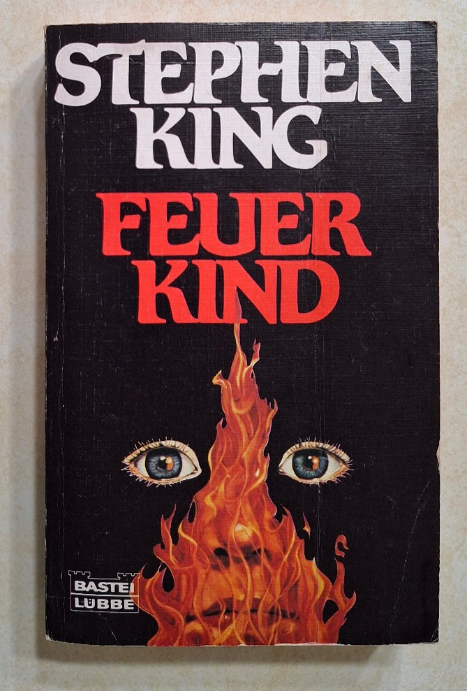 Firestarter Stephen King Vintage Paperback Movie Tie-In 1980s German Feuerkind