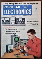  3 POPULAR ELECTRONICS MAGAZINES – 1959, 3 issues March, August, September