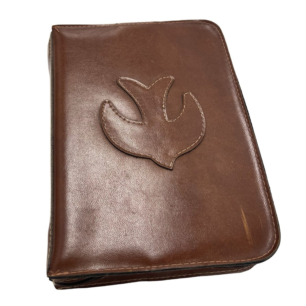 Rare Moody Press Ryrie Study Bible 1978 NASB 1976 Leather Zipper Cover Like New