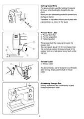 JANOME HD1000 HD1000BE Sewing Machine User Operation Manual – TOUGH LOOP BINDING