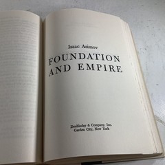 The Foundation Trilogy Isaac Asimov Doubleday Book Club Edition 1970s HC DJ VG