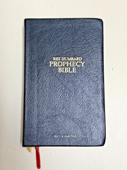 Rex Humbard Prophecy Bible Edition KJV Black Genuine Leather 1979