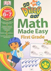 NEW Go Diego Go First Grade 1st Workbook Math Made Easy Homeschool Tutor Teacher