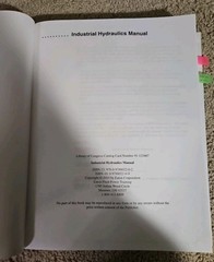 Industrial Hydraulics Manual 5th Ed. 2nd Print Hardcover Good Cond Ex Lib GHPL