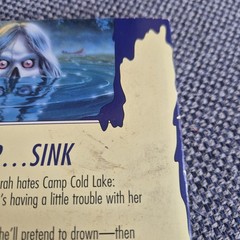 Goosebumps RL Stine #56 The Curse of Camp Cold Lake 1st Edition Book / Inserts