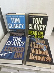 Tom Clancy lot 10 Books Hardcover Dust Jacket Mixed Titles & Years
