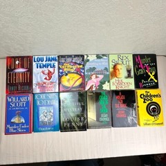 12x Hardcover Novels Multiple Titles & Authors Murder, Mystery, Thriller, Romanc