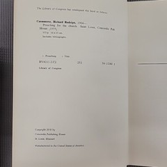 Preaching for the Church by Richard R. Caemmerer HC 1959 No Dust Jacket