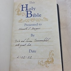 Holy Bible NKJV RLE Giant Print Thomas Nelson 334 Black Bonded Leather 1992